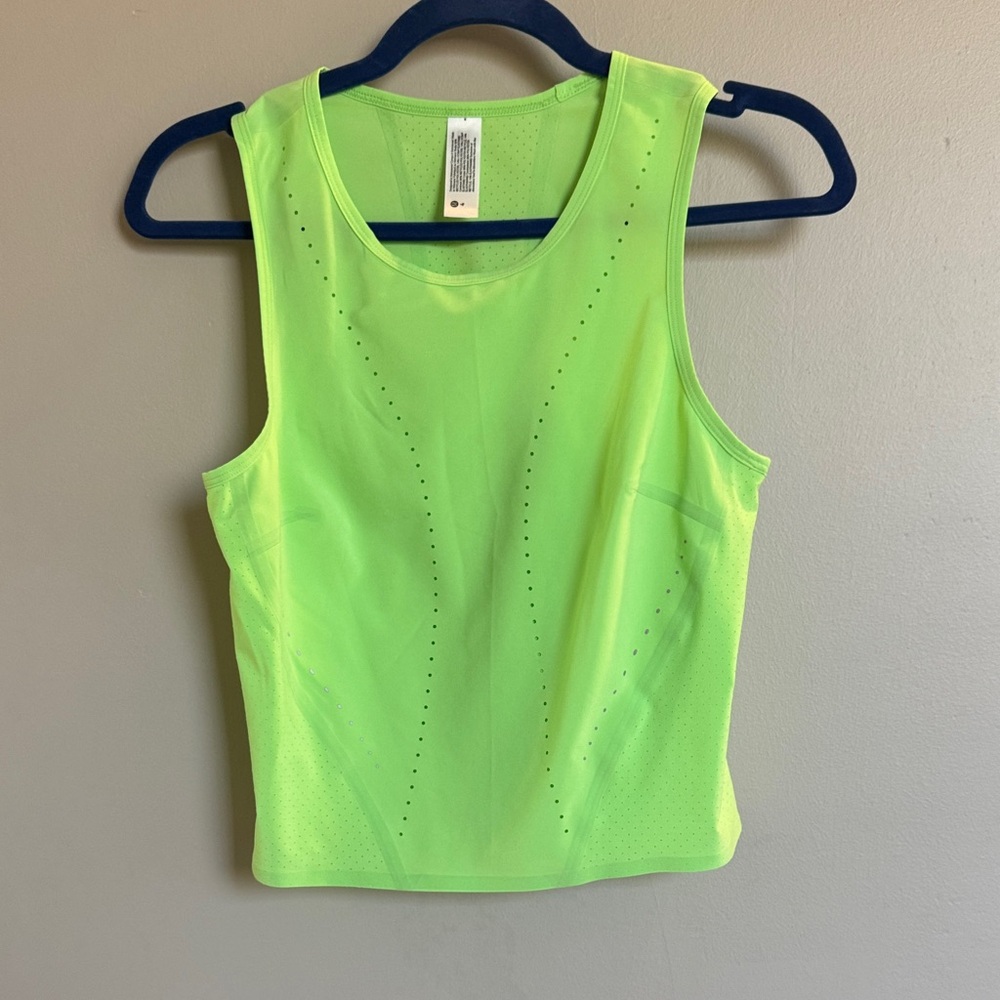 Lululemon Athletica Neon Green Tank Top